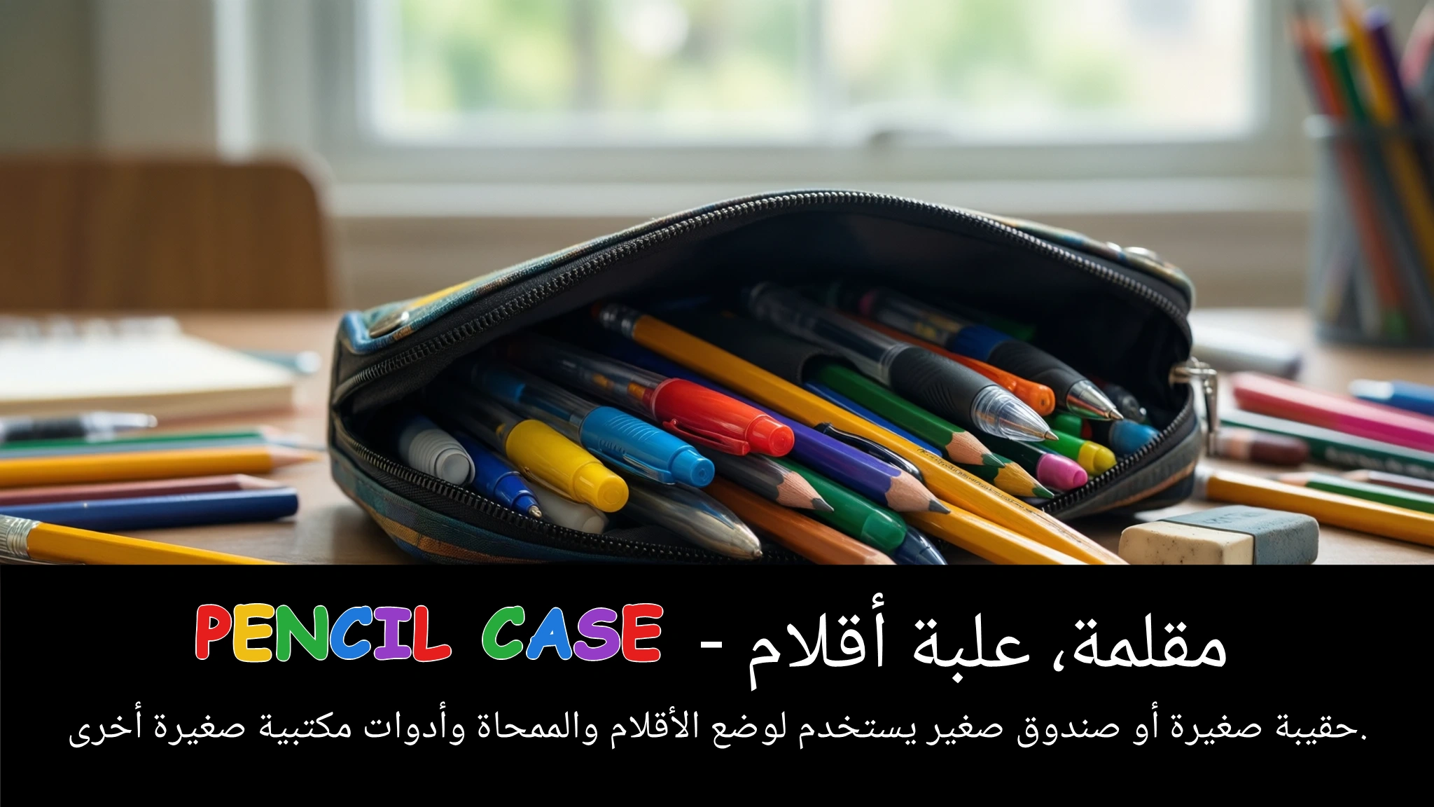Arabic Illustration for pencil case